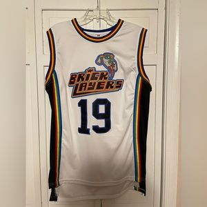 Bricklayers Basketball Jersey white medium